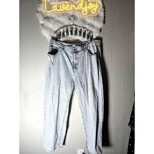 Wild Fable Relaxed Straight Acid Washed Juniors Womens Size 17 Casual Baggy